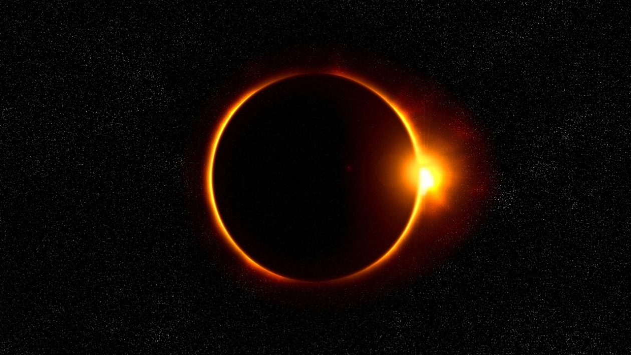 Луна проходит между Солнцем и Землей, закрывая свет звезды pixabay.com