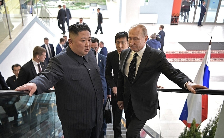 Ким Чен Ын и Владимир Путин Пресс-служба администрации президента