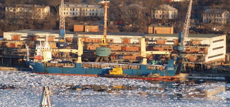 Astongate в порту Владивосток, 4 февраля 2012 года