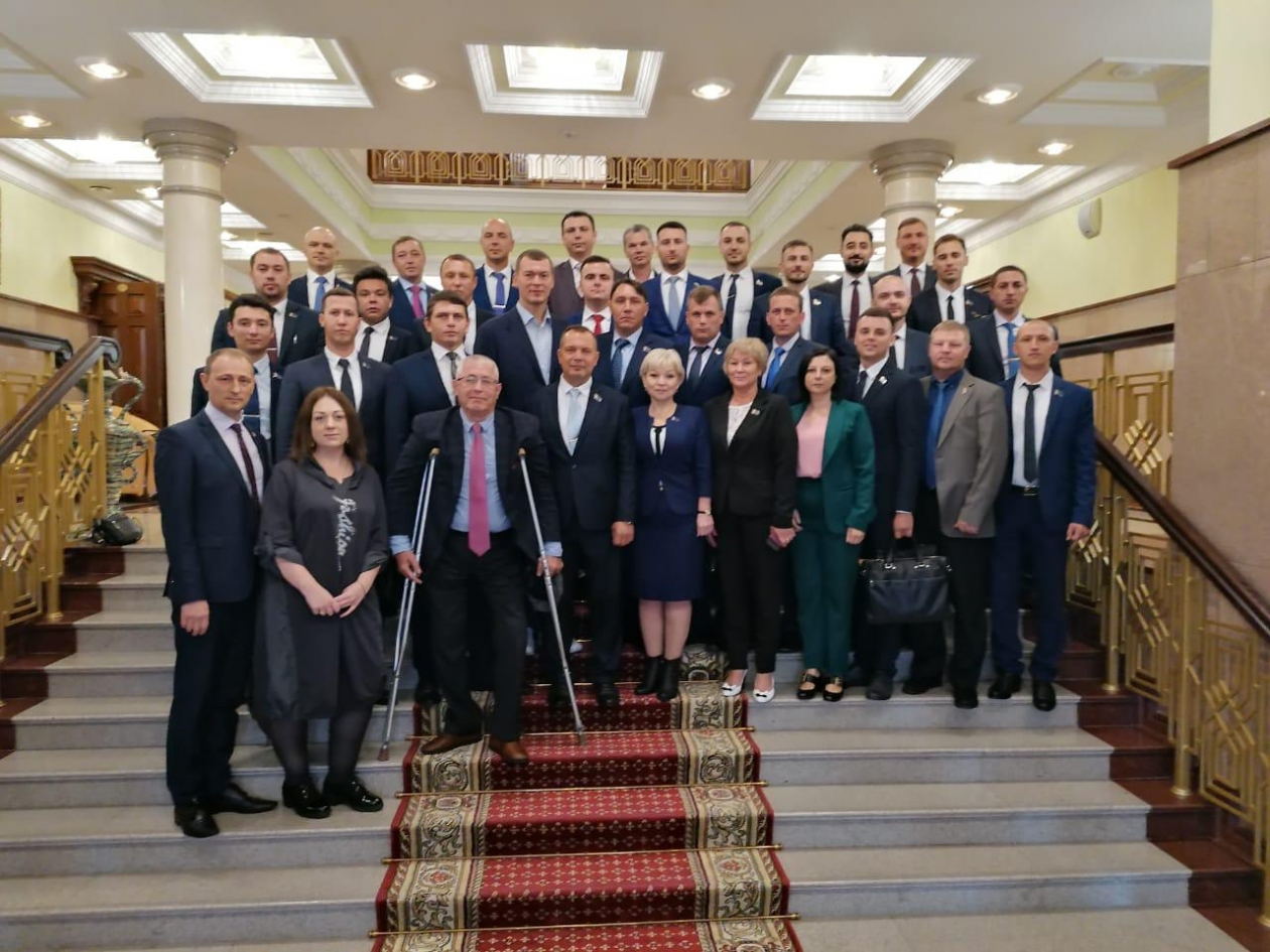 Врио губернатора Михаил Дегтярев и городские депутаты