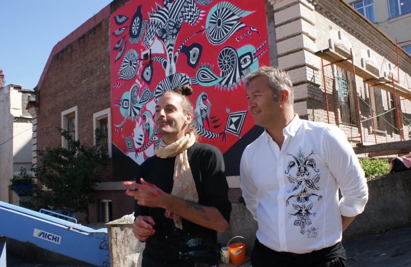 Художник Карлито Дальседжио и его продюсер Александр Зордан
