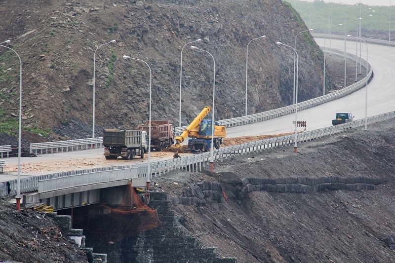 Оползень в районе ул. Космонавтов