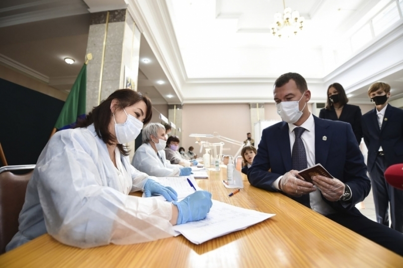 Михаил Дегтярев принял участие в выборах губернатора Хабаровского края