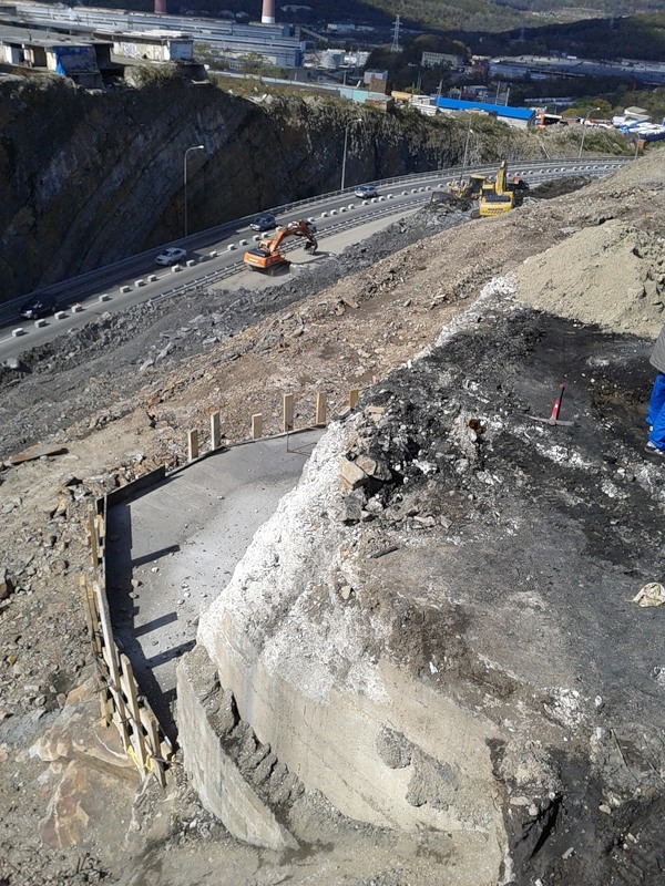 Опалубку успели залить бетоном 