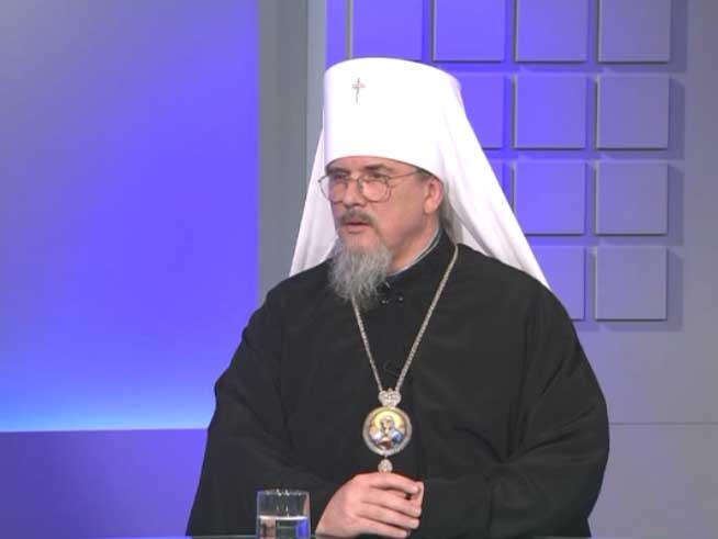 Митрополит Димитрий Кадр из эфира телеканала ГТРК "Чита"