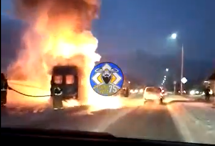Место происшествия Кадр из видео "Регион-75"