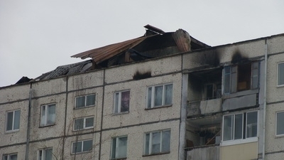 Сгоревшая крыша в Арсеньеве Администрация Арсеньевского городского округа