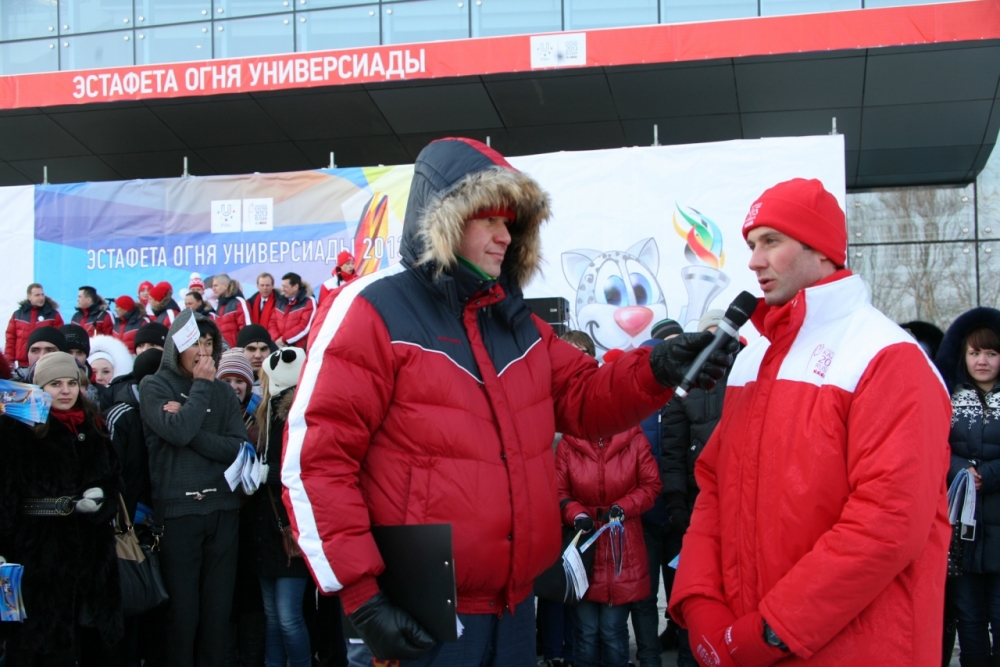 Дмитрий Губерниев на эстафете Огня Пресс-служба администрации Приморского края