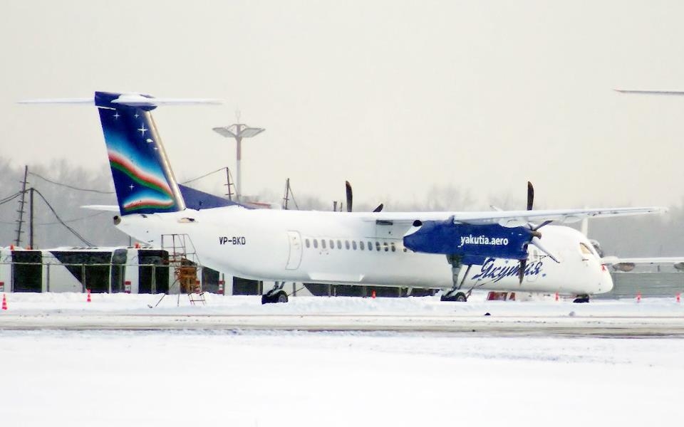 Якутия Dhc 8 400 Самолет Фото