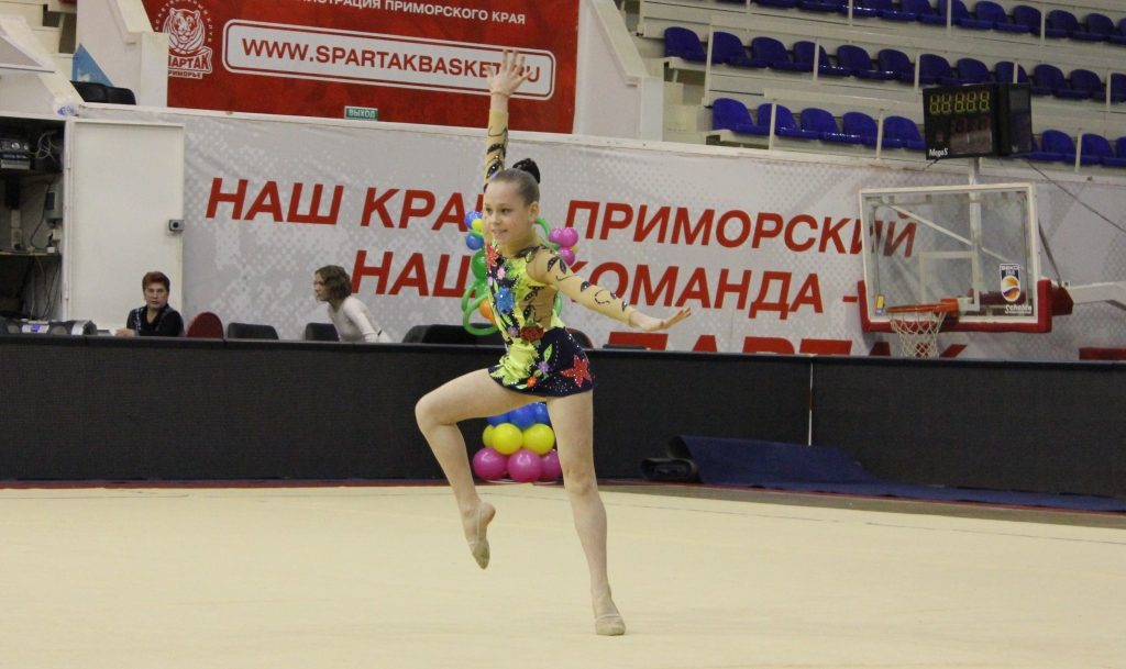 Участница Чемпионата края по художественной гимнастике