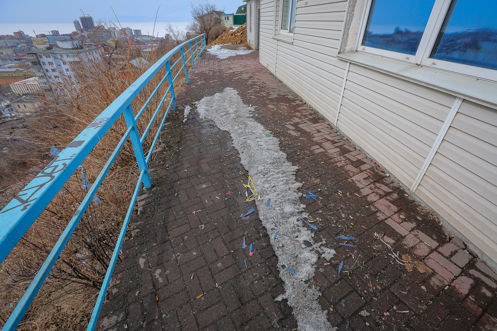 Мусор на видовой площадке