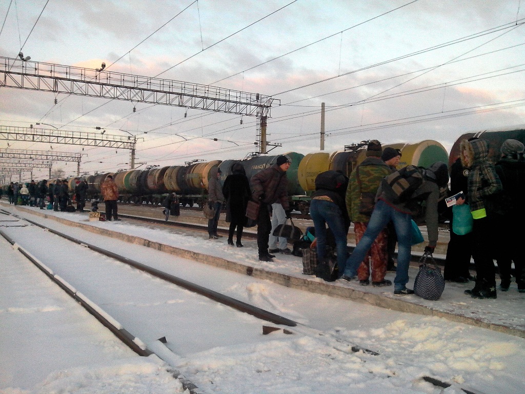 Забравшимся в "Уссурочку" на Мучной пришлось ехать стоя