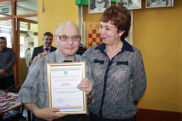 Старейший тренер Биробиджана по шахматам Давид Рывкин отметил 80-летие