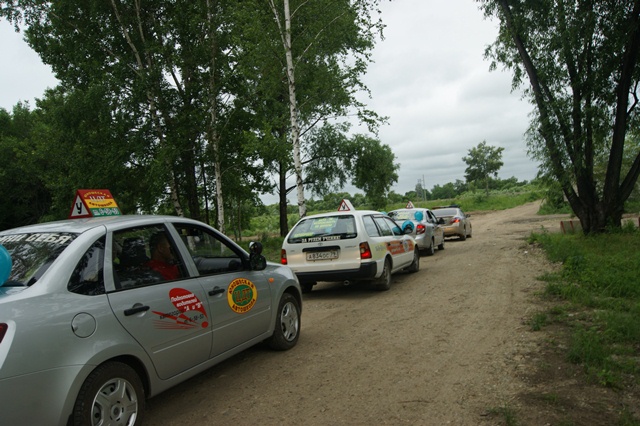 Девиз автопробега - "Дети - за безопасность на дорогах", Фото с места события из других источников