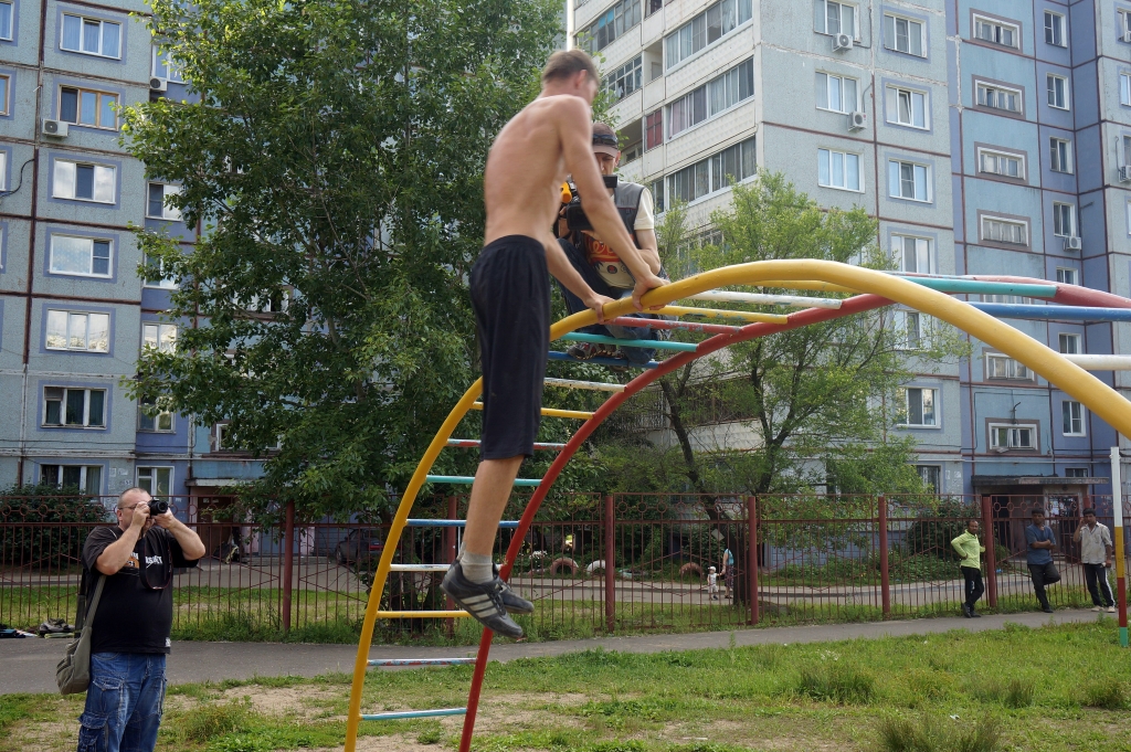 Ярко, весело и красочно открылся новый спортивный объект в Хабаровске, Фото с места события собственное