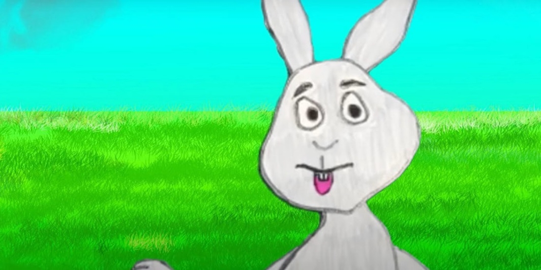 "Почему у зайца порванная губа?" Кадр из мультфильма