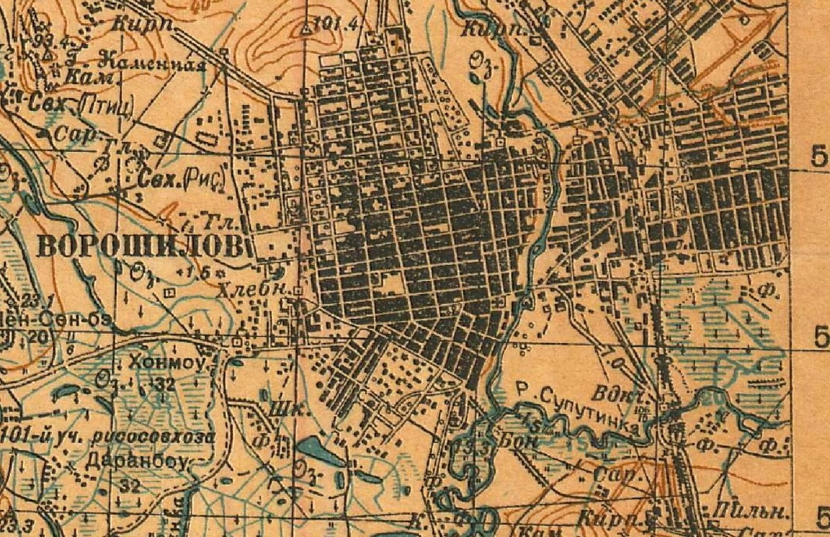 Карта 1939 года