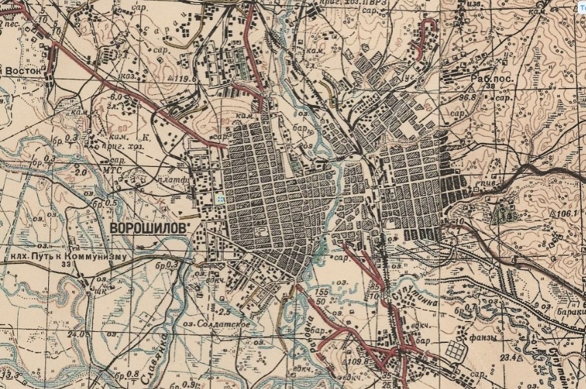 карта 1941 года