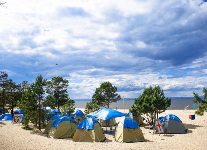 Палаточный лагерь на Байкале скриншот с видео