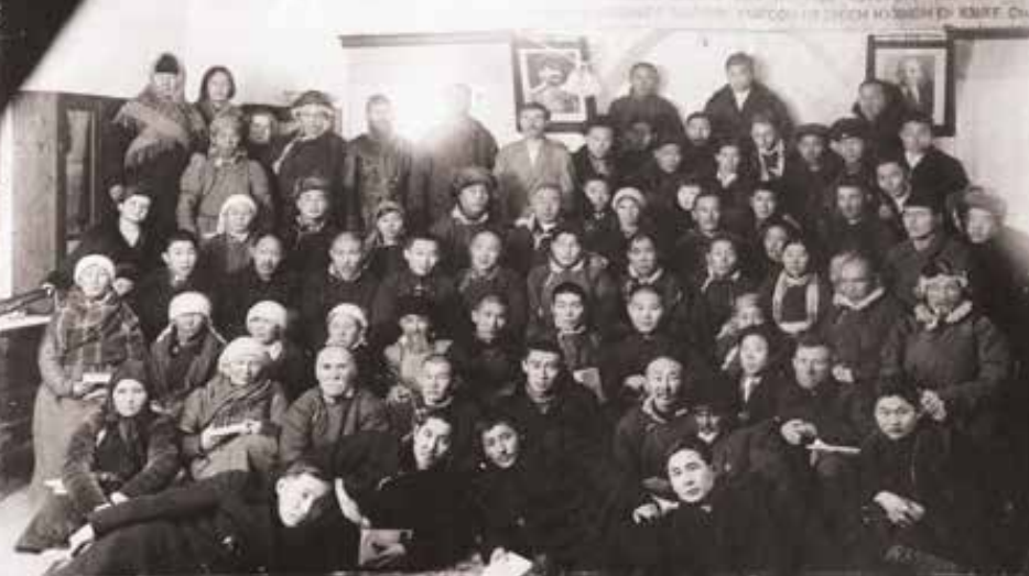 Встреча стахановцев с научными работниками. 1936 г.
