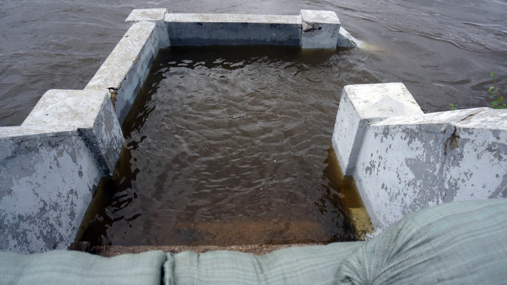 Стремительно наполняющийся Амур полностью приковал к себе внимание хабаровчан, Фото с места события собственное