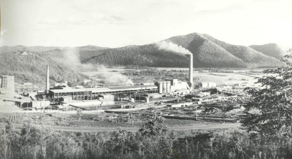 Панорама Теплоозерского цементного завода Архив ЕАО
