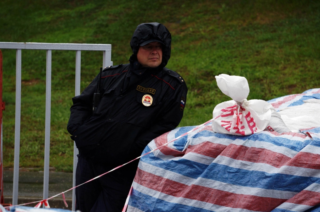 Полицейские патрулируют территорию набережной в течение всего дня, Фото с места события собственное