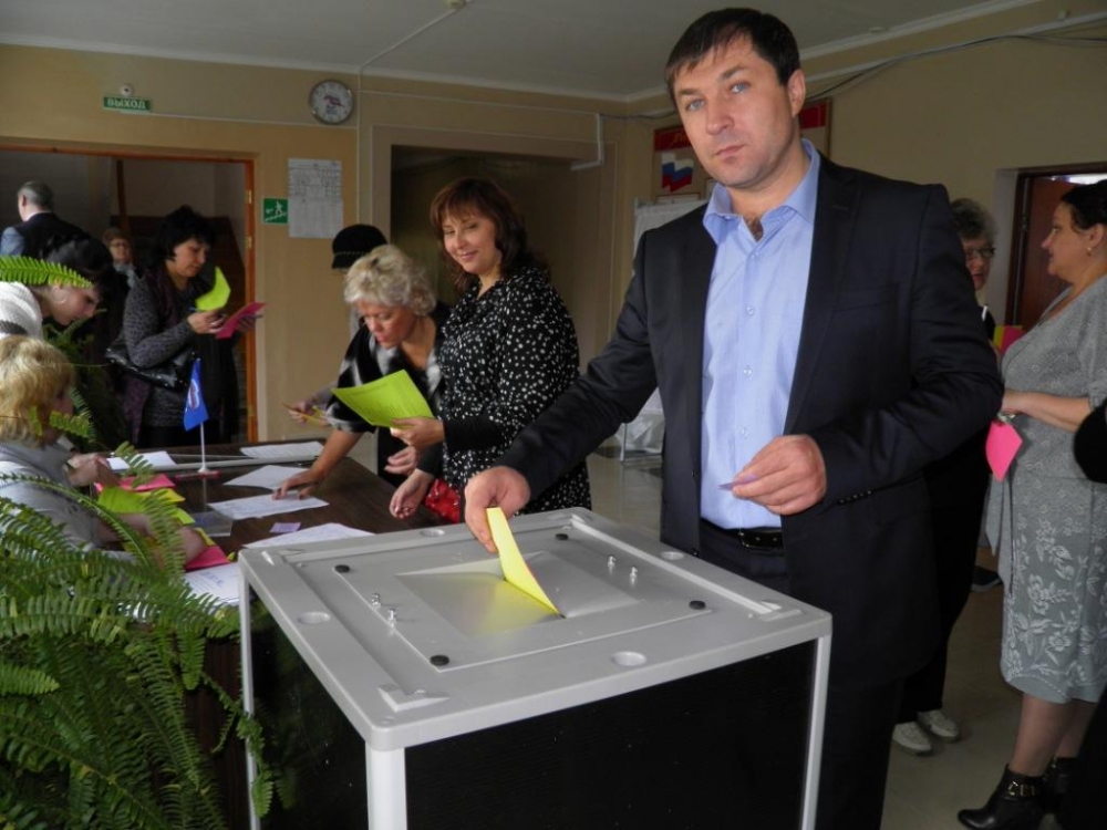 Александр Галущенко на конференции ЕР в Партизанске, 2012 год  Пресс-служба администрации Партизанска