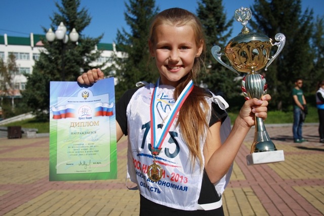 Дарья Матусевич победила в первом забеге, Фото с места события собственное