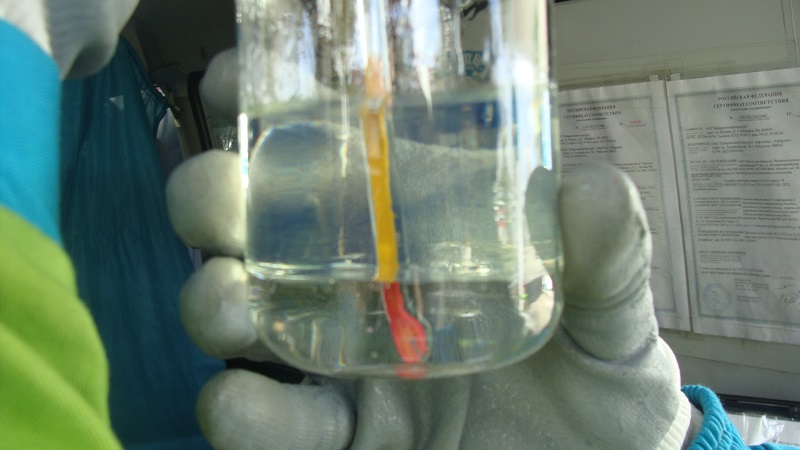 Эксперимент с водочуствительной пастой, Фото с места события собственное