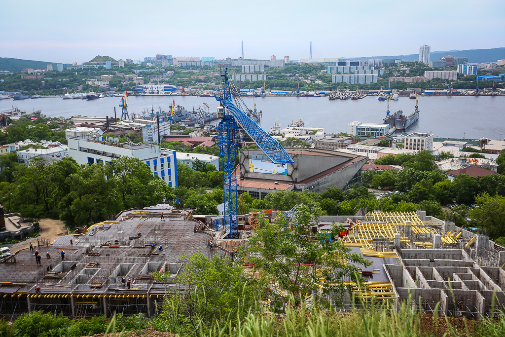 Вид с проспекта Красоты, Фото с места события собственное