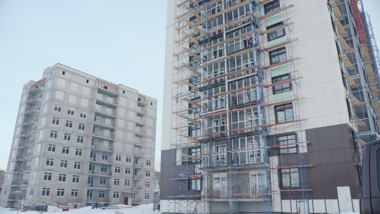 Новый жилой комплекс на улице Арсеньева в столице Камчатки