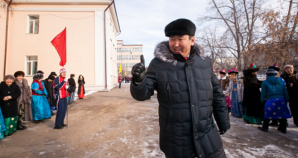 Открытие боксерского центра состоялось в столице Бурятии, Фото с места события собственное