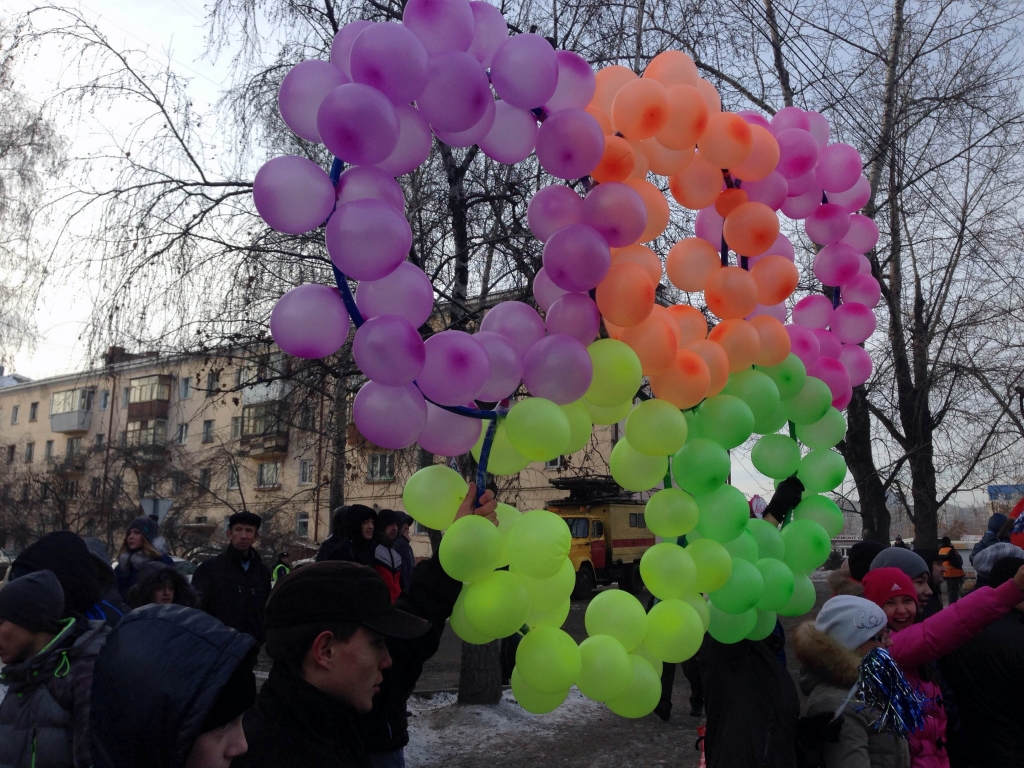 Иркутск приветствует Эстафету, Фото с места события собственное