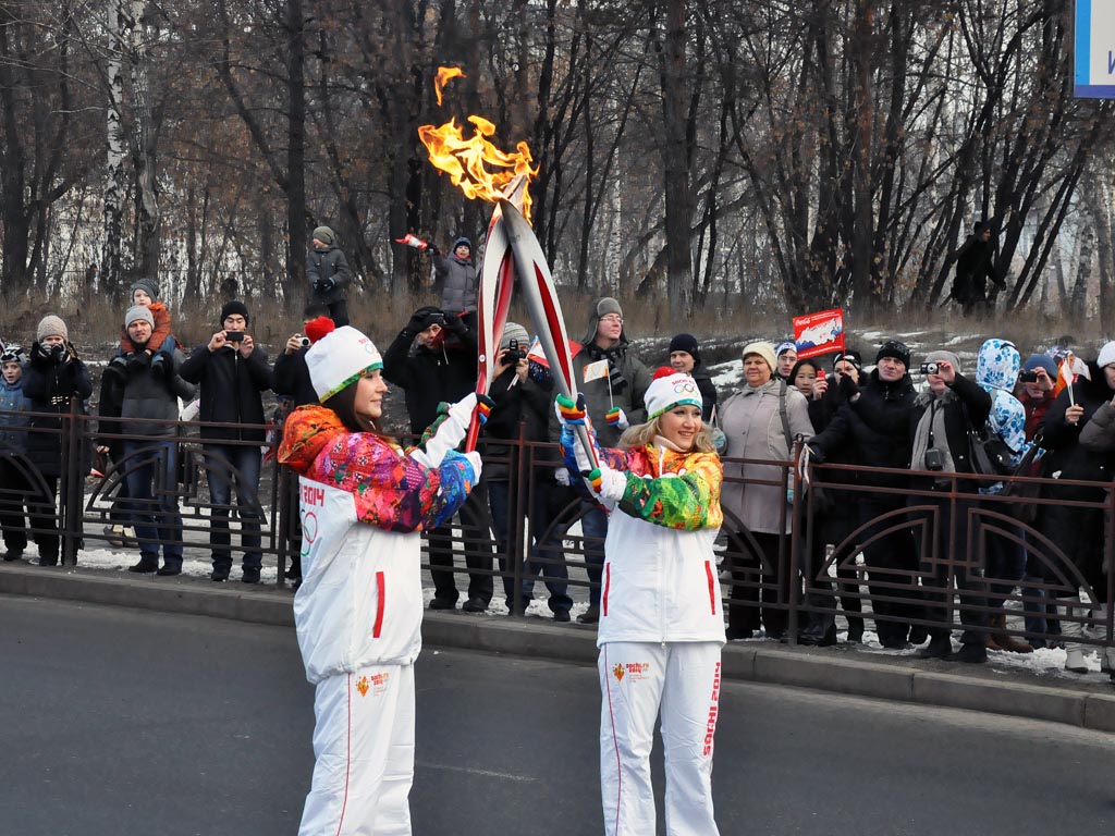 Фото олимпийского огня