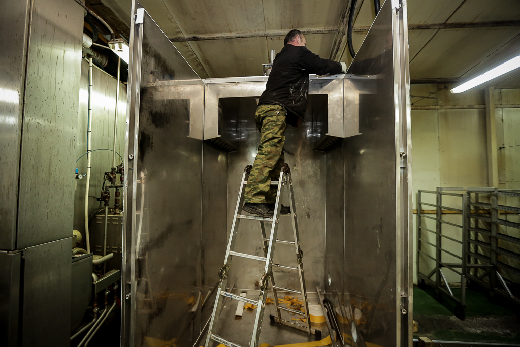 Монтаж новой печи, Фото с места события собственное