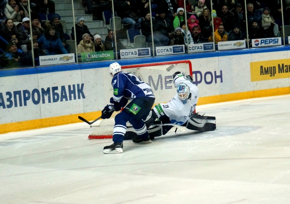 Триллер в Хабаровске закончился волевой победой "Амура" над хорватскими "мишками", Фото с места события собственное