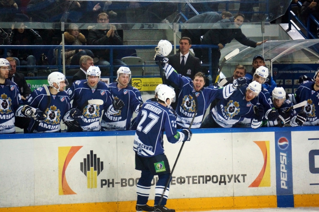 Триллер в Хабаровске закончился волевой победой "Амура" над хорватскими "мишками", Фото с места события собственное