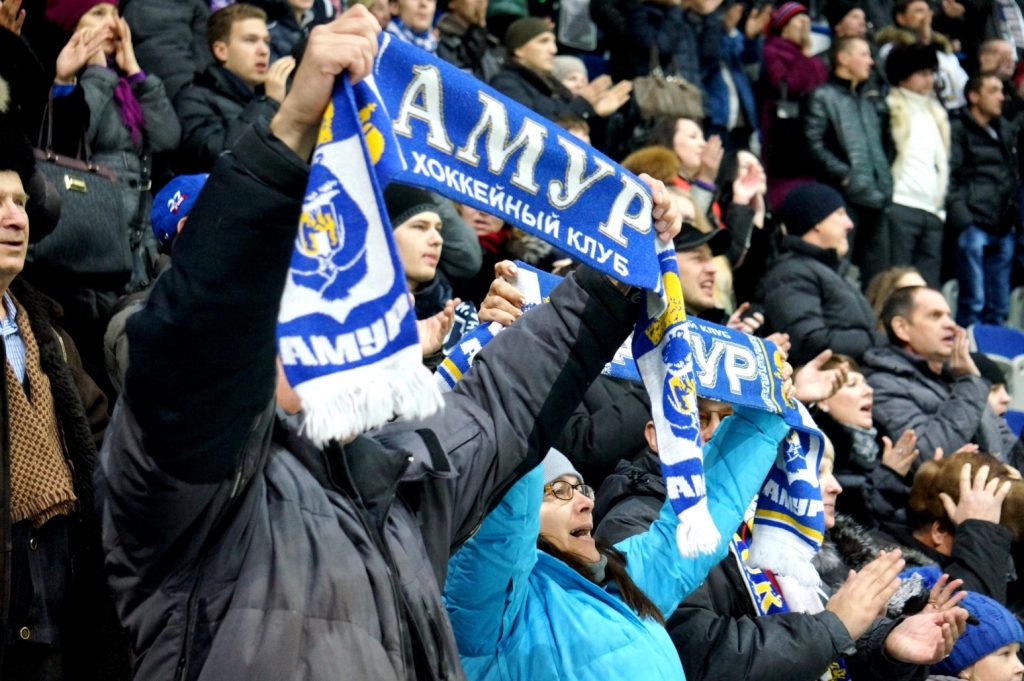Триллер в Хабаровске закончился волевой победой "Амура" над хорватскими "мишками", Фото с места события собственное