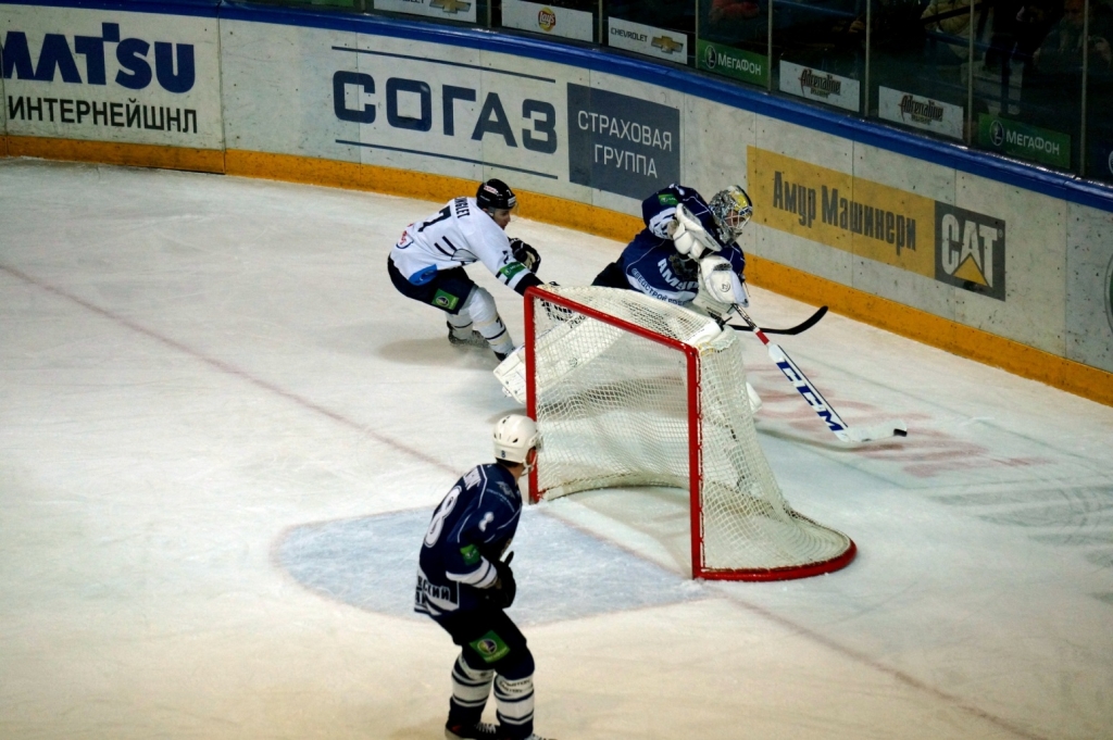 Триллер в Хабаровске закончился волевой победой "Амура" над хорватскими "мишками", Фото с места события собственное