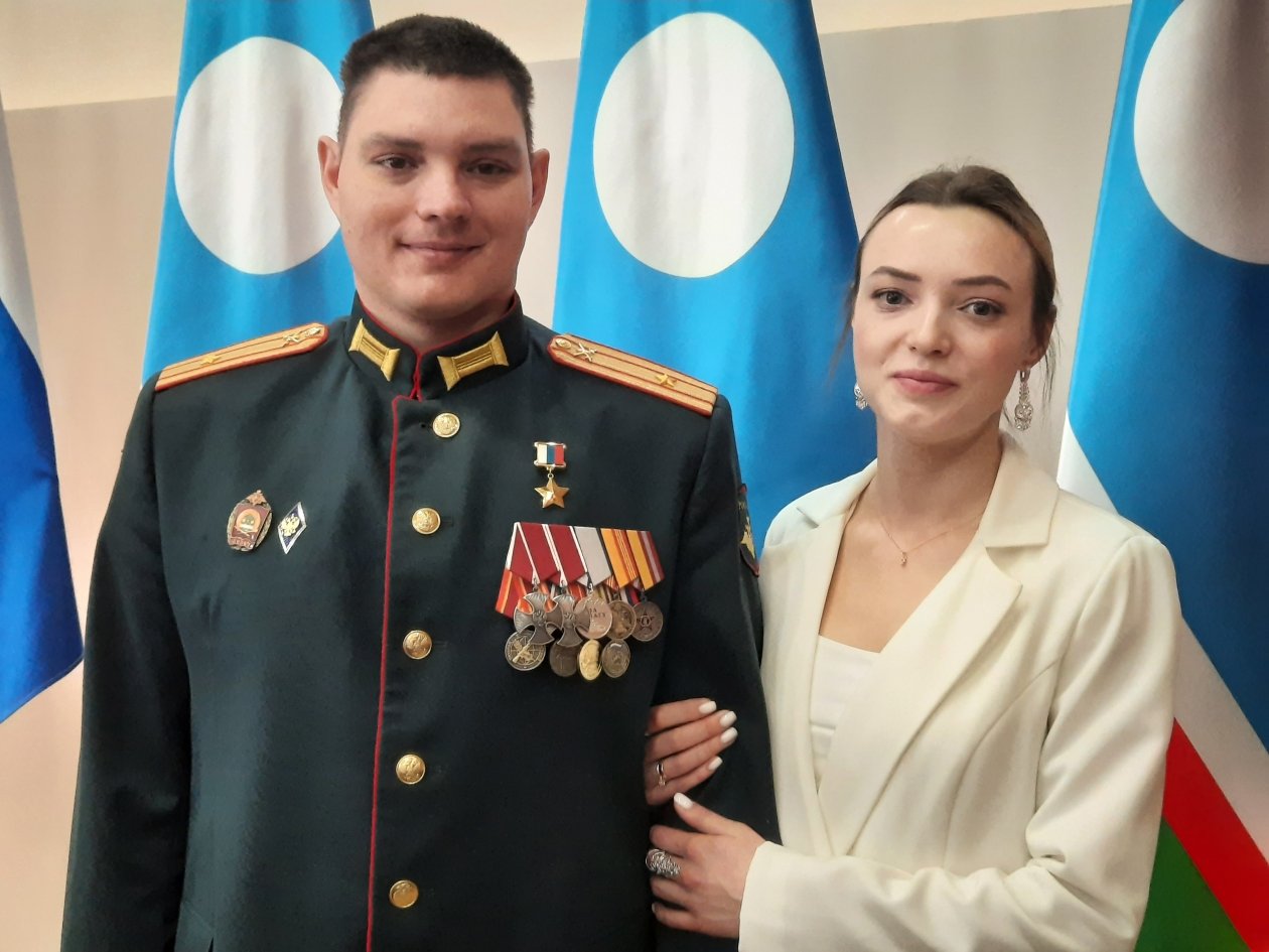Николай Соболев с женой Анастасией