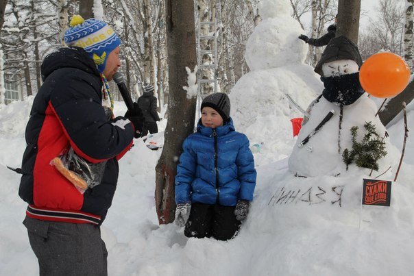 "Аллея снеговиков" появилась в Южно-Сахалинске , Фото с места события из других источников