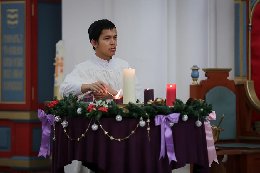 Католическое рождество празднуют сегодня, Фото с места события собственное