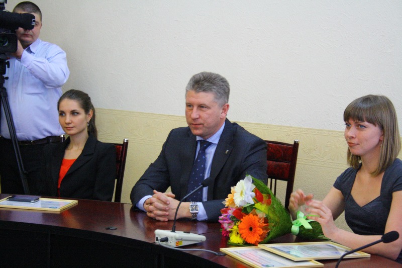 Торжественный прием журналистов провел мэр Биробиджана, Фото с места события собственное