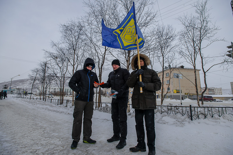 Студенты СВГУ проводят акцию, Фото с места события собственное