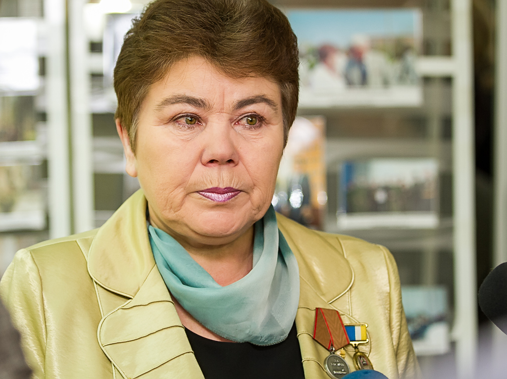 Бессменный на протяжении 15 лет глава Союза солдатских матерей Ольга Ганичева, Фото с места события собственное
