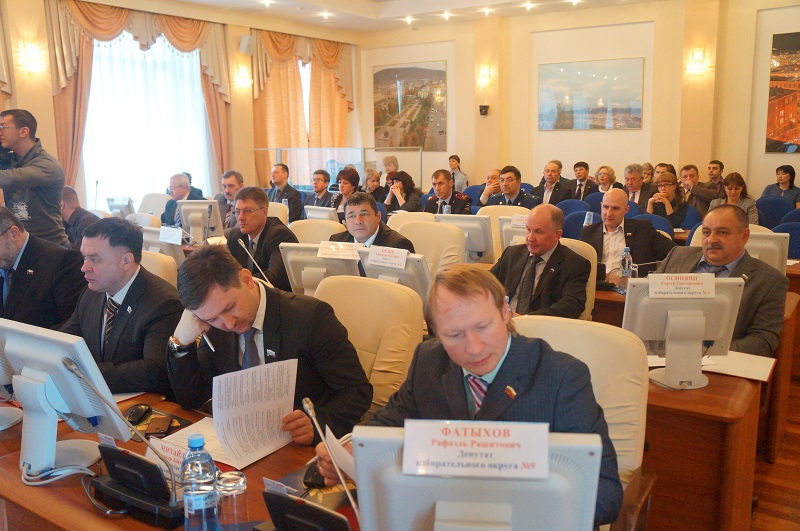 Первое в этом году заседание Магаданской городской Думы V созыва прошло в Магадане, Фото с места события собственное