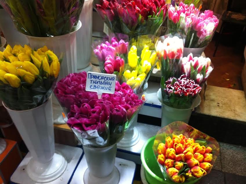 Приморские тюльпаны, Фото с места события собственное