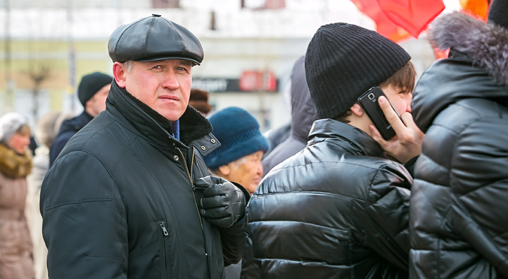 Экс-"сокол Жириновского" активно сотрудничает с коммунистами, Фото с места события собственное