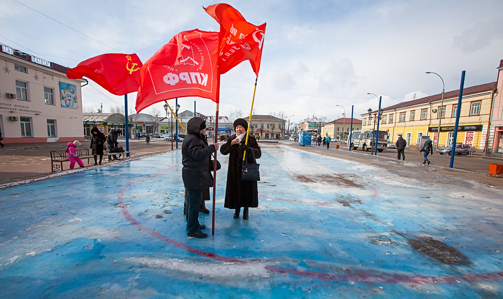 Митинг коммунистов состоялся 10 марта, Фото с места события собственное